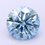 2.52 Ct. Fancy Vivid Blue Round Lab Grown Diamond