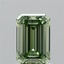 1.40 Ct. Fancy Vivid Green Emerald Lab Grown Diamond