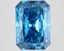 4.30 Ct. Fancy Vivid Blue Radiant Lab Grown Diamond