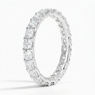 Low Profile Cushion Eternity Lab Diamond Ring (2 ct. tw.) in Platinum