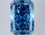 6.09 Ct. Fancy Vivid Blue Radiant Lab Grown Diamond