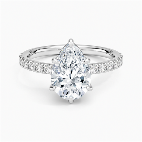Platinum Dara Low-Profile Diamond Ring