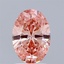 1.50 Ct. Fancy Vivid  Pink Oval Lab Grown Diamond