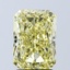 3.06 Ct. Fancy Vivid Yellow Radiant Lab Grown Diamond
