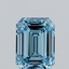 0.95 Ct. Fancy Intense Blue Emerald Lab Grown Diamond