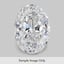 1.14 Carat Oval Diamond large top view
