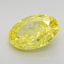 1.53 Ct. Fancy Vivid  Yellow Oval Lab Grown Diamond