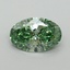 1.06 Ct. Fancy Vivid Pacific Green Oval Lab Grown Diamond
