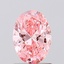 1.05 Ct. Fancy Vivid Pink Oval Lab Grown Diamond