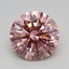 1.55 Ct. Fancy Vivid Pink Round Lab Grown Diamond