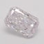 0.53 Ct. Very Light Pink Radiant Diamond