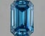 2.55 Ct. Fancy Vivid Blue Emerald Lab Grown Diamond