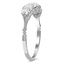 The Marrilee Ring, smalltop view on a hand