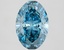 2.62 Ct. Fancy Vivid Blue Oval Lab Grown Diamond