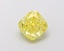1.09 Ct. Fancy Vivid  Yellow Cushion Lab Grown Diamond