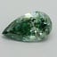 1.54 Ct. Fancy Vivid Pacific Green Pear Lab Grown Diamond