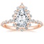 14K Rose Gold Marseille Halo Diamond Ring (1/2 ct. tw.), smalltop view