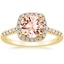 18K Yellow Gold Odessa Halo Diamond Ring (1/5 ct. tw.), smalltop view