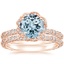 14KR Aquamarine Nova Diamond Bridal Set (3/4 ct. tw.), smalltop view