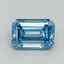 1.04 Ct. Fancy Vivid Blue Emerald Lab Grown Diamond
