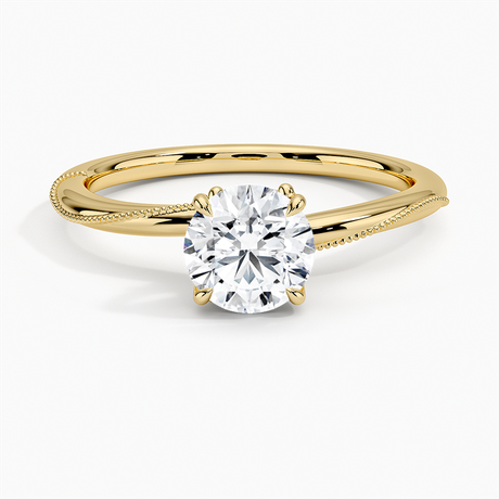Milgrain Engagement Ring