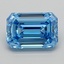 2.58 Ct. Fancy Vivid  Blue Emerald Lab Grown Diamond