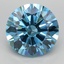 4.07 Ct. Fancy Vivid Blue Round Lab Grown Diamond