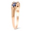 The Avalon Ring, smalltop view on a hand