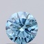 0.67 Ct. Fancy Vivid Blue Round Lab Grown Diamond