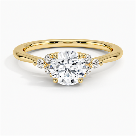 Trio Cluster Engagement Ring