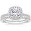 18K White Gold Audra Diamond Ring with Luxe Ballad Diamond Ring (1/4 ct. tw.)