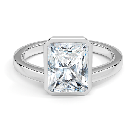 Floating Bezel Solitaire Ring