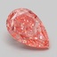 3.09 Ct. Fancy Vivid Pink Pear Lab Grown Diamond