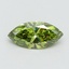 1.04 Ct. Fancy Vivid Green Marquise Lab Grown Diamond