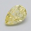 1.09 Ct. Fancy  Yellow Pear Lab Grown Diamond