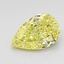 1.08 Ct. Fancy Intense Yellow Pear Lab Grown Diamond