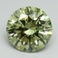 3.01 Ct. Fancy Vivid Green Round Lab Grown Diamond
