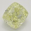 2.03 Ct. Fancy Yellow Cushion Diamond