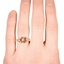 The Francene Ring, smallzoomed in top view on a hand