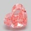 4.10 Ct. Fancy Vivid  Pink Heart Lab Grown Diamond