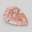 1.01 Ct. Fancy Vivid Pink Pear Lab Grown Diamond