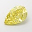 4.54 Ct. Fancy Intense  Yellow Pear Lab Grown Diamond