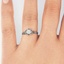 The Margarite Ring, smalltop view on a hand