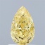 1.03 Ct. Fancy Vivid Yellow Pear Lab Grown Diamond