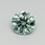 0.70 Ct. Fancy Vivid Pacific Green Round Lab Grown Diamond