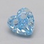 1.02 Ct. Fancy Vivid  Blue Heart Lab Grown Diamond