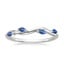 18K White Gold Winding Willow Sapphire Ring, smalltop view