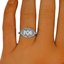 The Fellini Ring, smalltop view on a hand