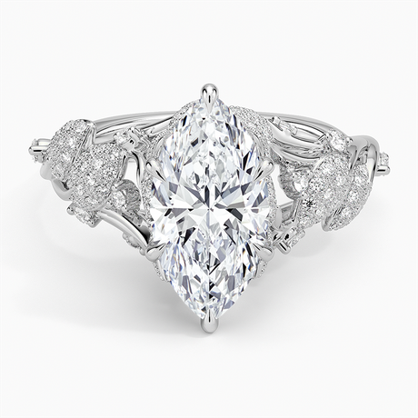 Platinum Luxe Canopy Diamond Ring