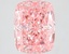 3.86 Ct. Fancy Vivid Pink Cushion Lab Grown Diamond